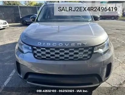 2024 Land Rover Discovery P300 S VIN: SALRJ2EX4R2496419 Lot: 42602180