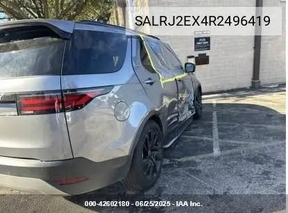 2024 Land Rover Discovery P300 S VIN: SALRJ2EX4R2496419 Lot: 42602180