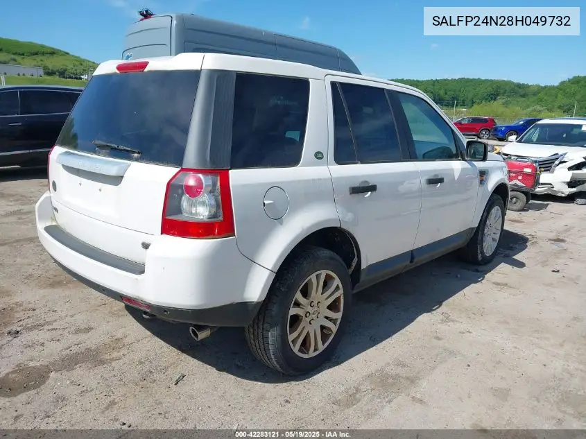 2008 Land Rover Lr2 Se VIN: SALFP24N28H049732 Lot: 42283121
