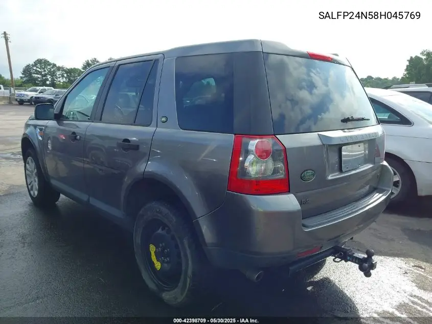 2008 Land Rover Lr2 Se VIN: SALFP24N58H045769 Lot: 42398709