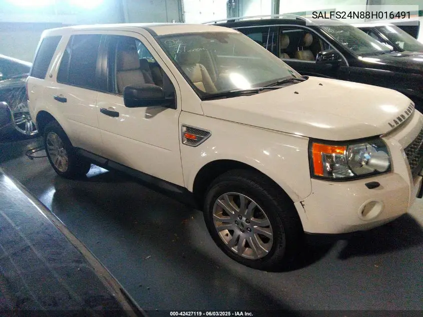 2008 Land Rover Lr2 Se VIN: SALFS24N88H016491 Lot: 42427119