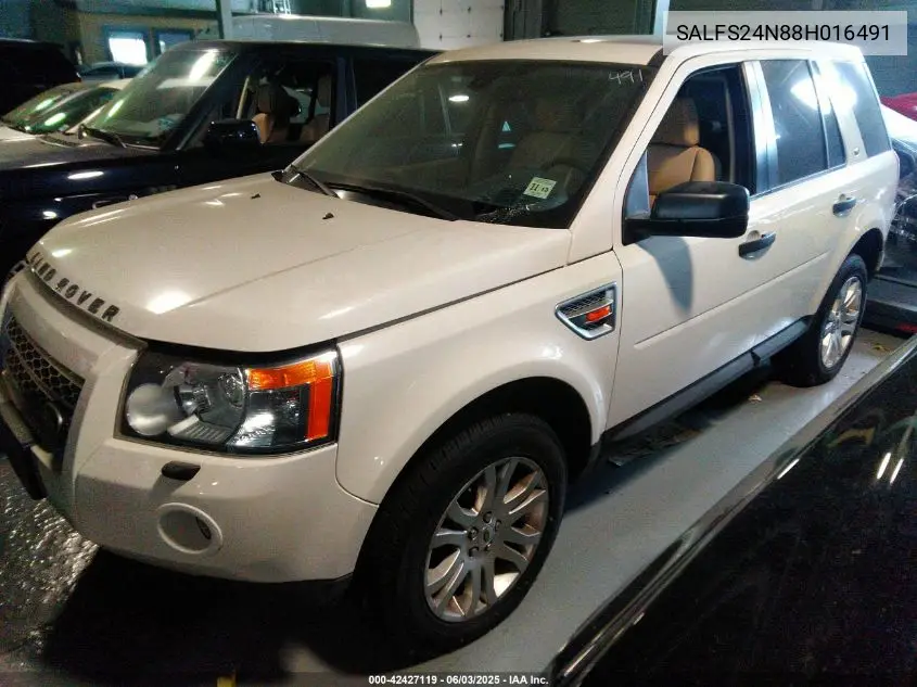2008 Land Rover Lr2 Se VIN: SALFS24N88H016491 Lot: 42427119