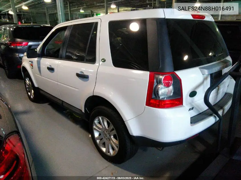 2008 Land Rover Lr2 Se VIN: SALFS24N88H016491 Lot: 42427119