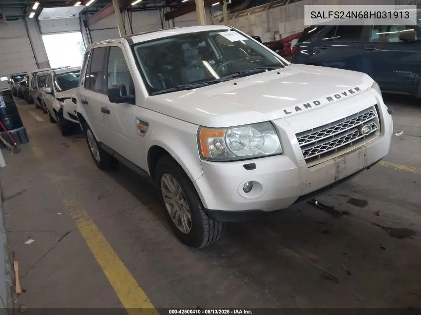 2008 Land Rover Lr2 Se VIN: SALFS24N68H031913 Lot: 42500410