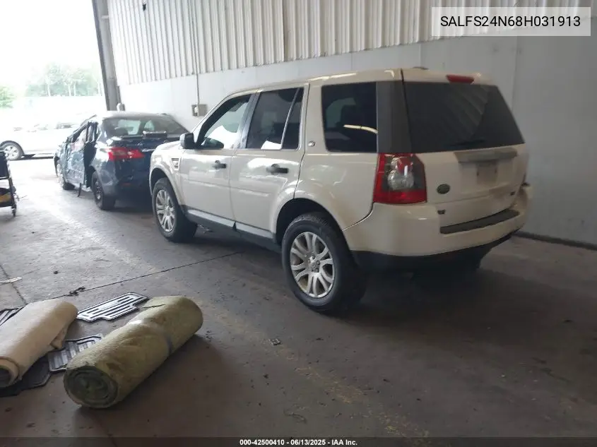 2008 Land Rover Lr2 Se VIN: SALFS24N68H031913 Lot: 42500410