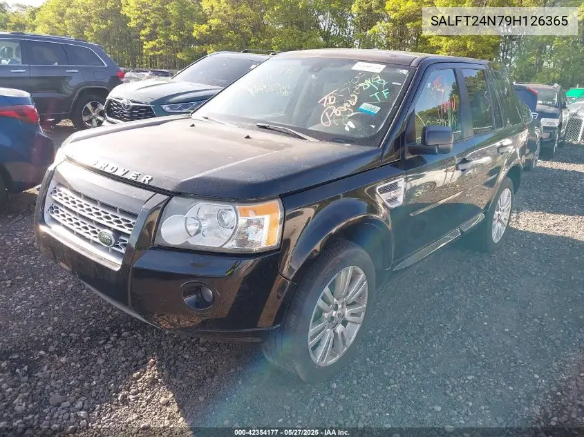 2009 Land Rover Lr2 Hse VIN: SALFT24N79H126365 Lot: 42354177