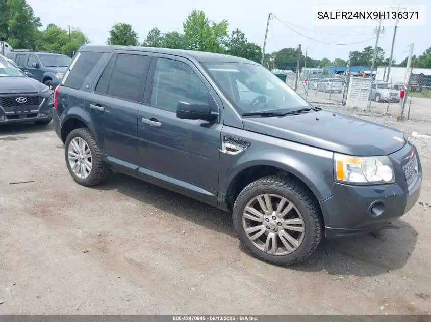 2009 Land Rover Lr2 Hse VIN: SALFR24NX9H136371 Lot: 42470645