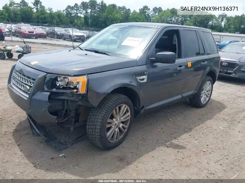 2009 Land Rover Lr2 Hse VIN: SALFR24NX9H136371 Lot: 42470645
