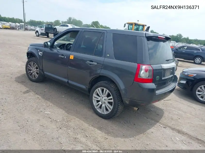 2009 Land Rover Lr2 Hse VIN: SALFR24NX9H136371 Lot: 42470645