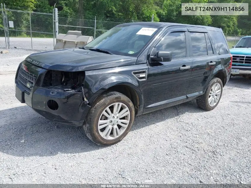 2009 Land Rover Lr2 Hse VIN: SALFT24NX9H114856 Lot: 42479735