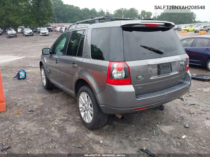 2010 Land Rover Lr2 Hse VIN: SALFT2BNXAH208548 Lot: 42387739