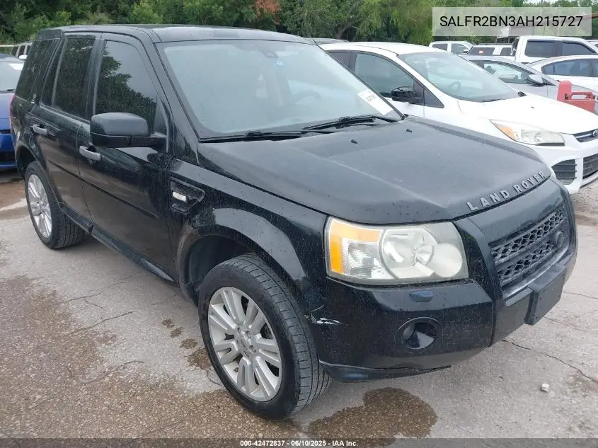 2010 Land Rover Lr2 Hse VIN: SALFR2BN3AH215727 Lot: 42472837