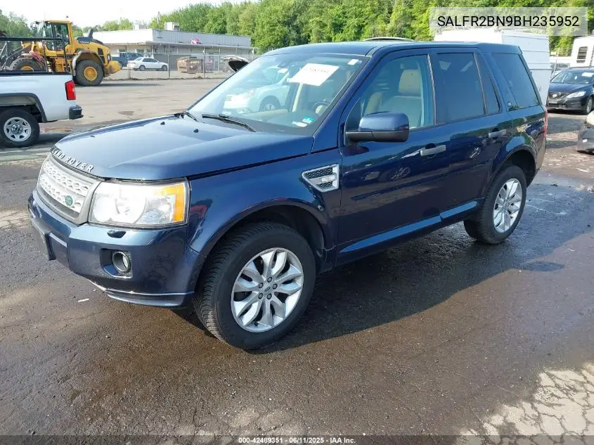 2011 Land Rover Lr2 VIN: SALFR2BN9BH235952 Lot: 42489351