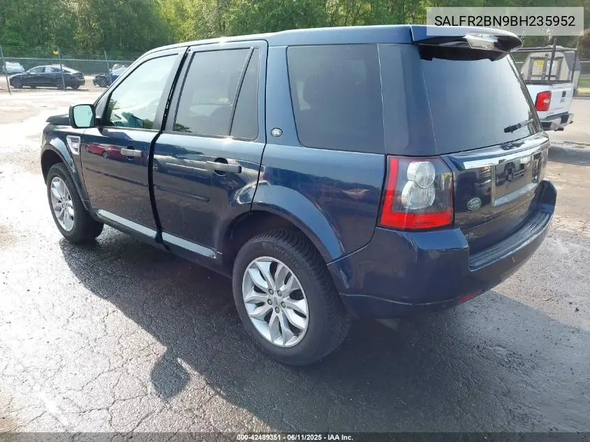 2011 Land Rover Lr2 VIN: SALFR2BN9BH235952 Lot: 42489351