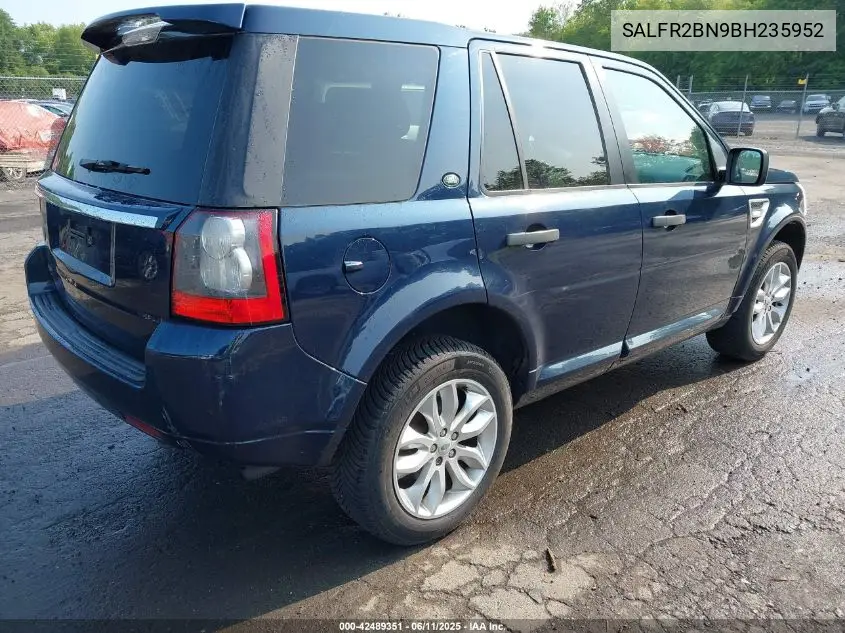 2011 Land Rover Lr2 VIN: SALFR2BN9BH235952 Lot: 42489351