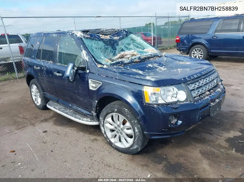 2011 Land Rover Lr2 VIN: SALFR2BN7BH258839 Lot: 42613940