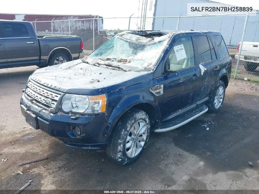 2011 Land Rover Lr2 VIN: SALFR2BN7BH258839 Lot: 42613940