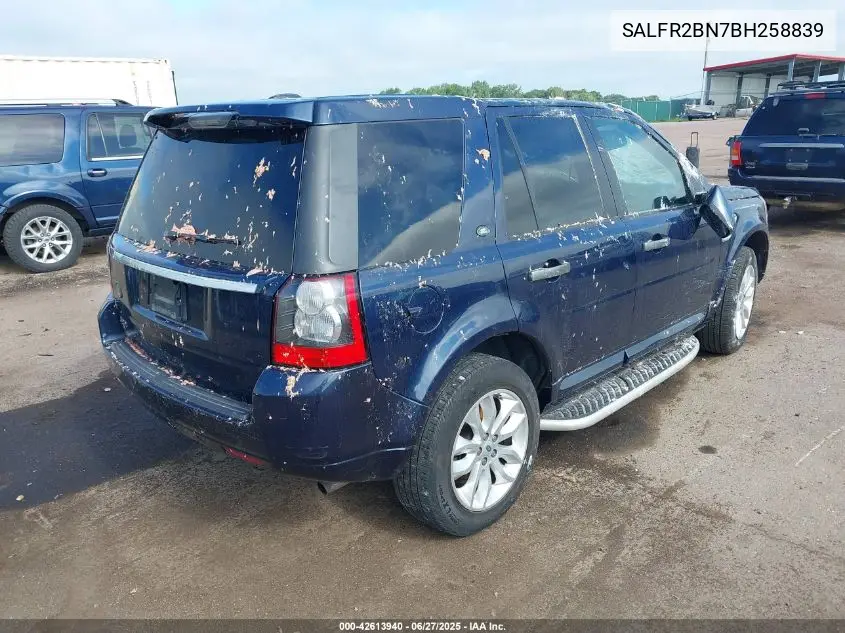 2011 Land Rover Lr2 VIN: SALFR2BN7BH258839 Lot: 42613940