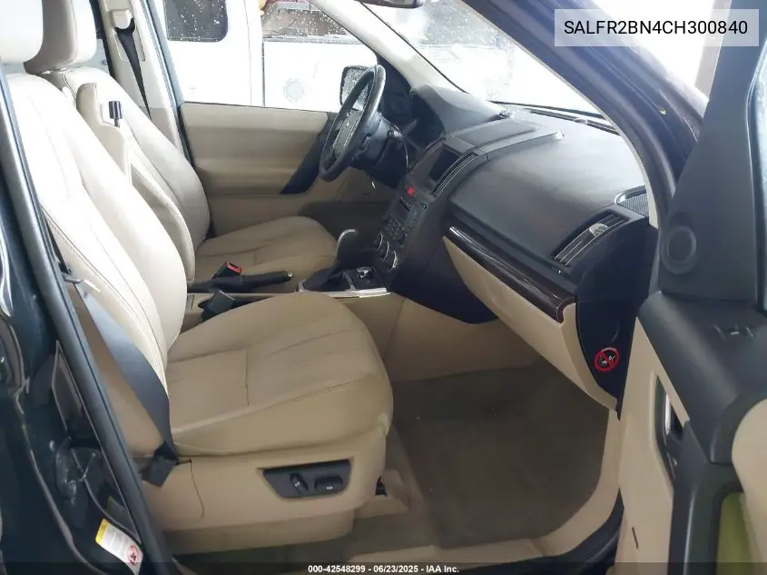 2012 Land Rover Lr2 VIN: SALFR2BN4CH300840 Lot: 42548299