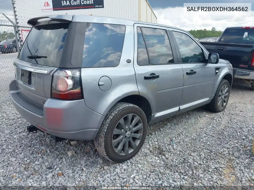 2013 Land Rover Lr2 VIN: SALFR2BGXDH364562 Lot: 42554838