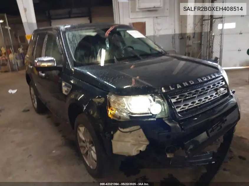 2014 Land Rover Lr2 VIN: SALFR2BGXEH408514 Lot: 42321364