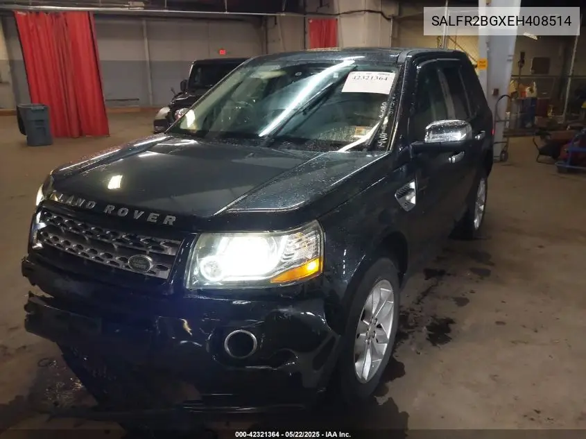 2014 Land Rover Lr2 VIN: SALFR2BGXEH408514 Lot: 42321364