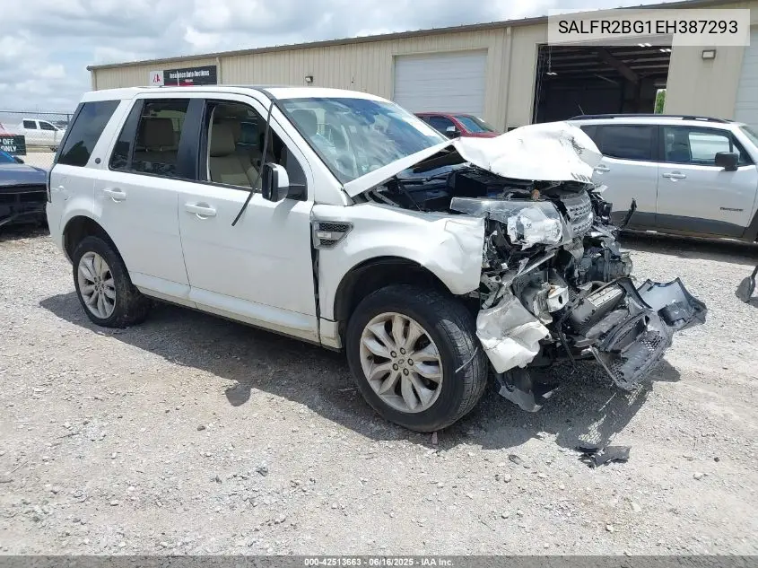 2014 Land Rover Lr2 VIN: SALFR2BG1EH387293 Lot: 42513663