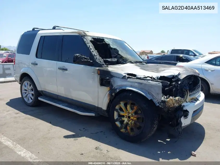 2010 Land Rover Lr4 VIN: SALAG2D40AA513469 Lot: 42486210