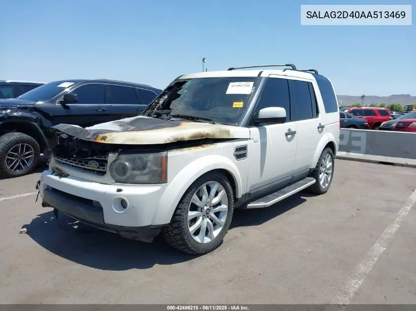 2010 Land Rover Lr4 VIN: SALAG2D40AA513469 Lot: 42486210