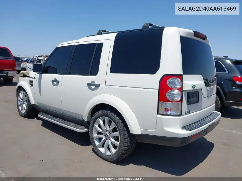 2010 Land Rover Lr4 VIN: SALAG2D40AA513469 Lot: 42486210