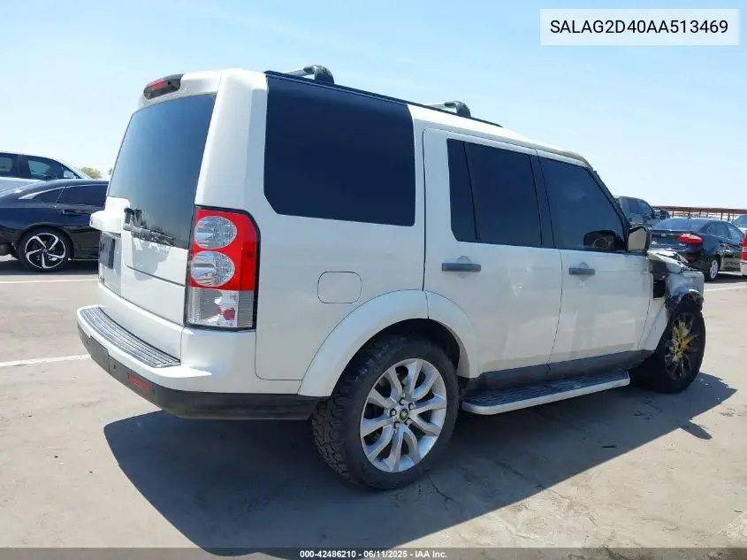 2010 Land Rover Lr4 VIN: SALAG2D40AA513469 Lot: 42486210