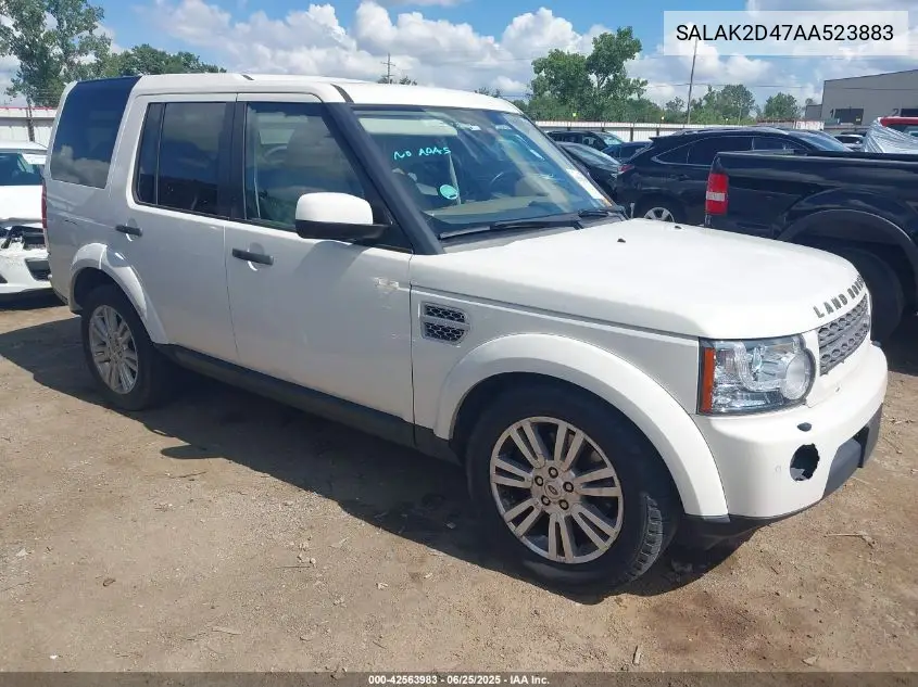 2010 Land Rover Lr4 VIN: SALAK2D47AA523883 Lot: 42563983