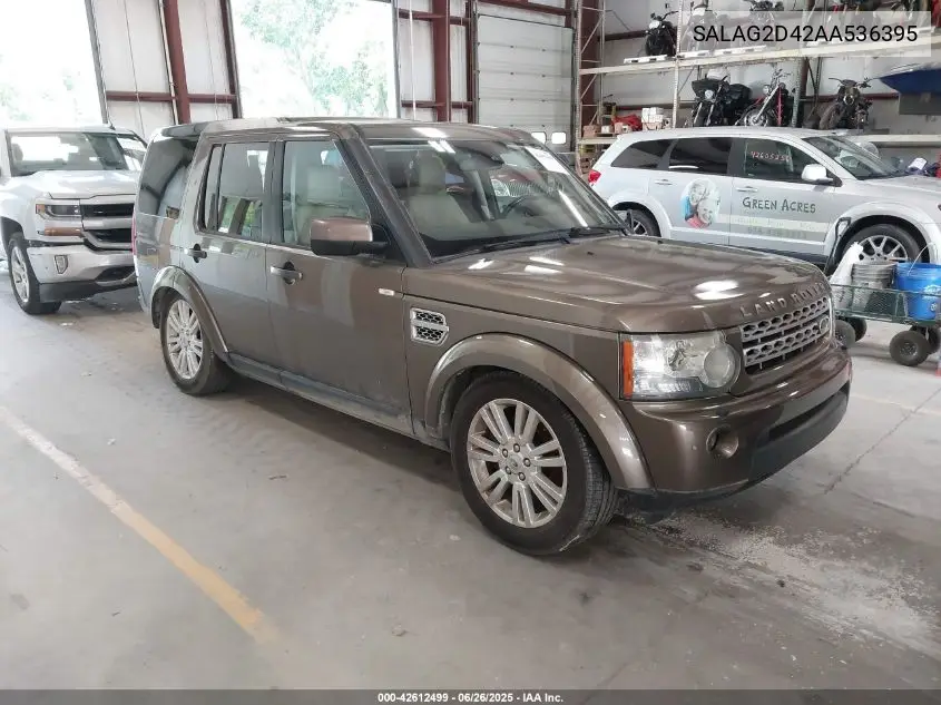 2010 Land Rover Lr4 VIN: SALAG2D42AA536395 Lot: 42612499