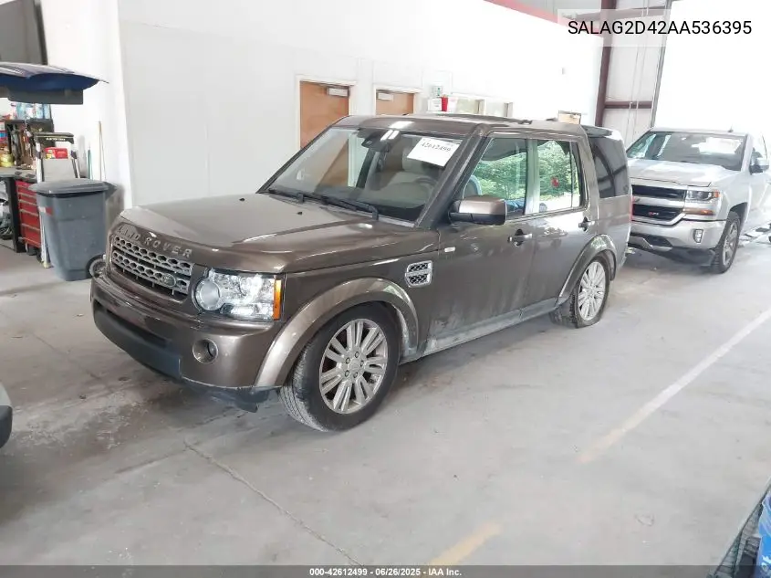 2010 Land Rover Lr4 VIN: SALAG2D42AA536395 Lot: 42612499