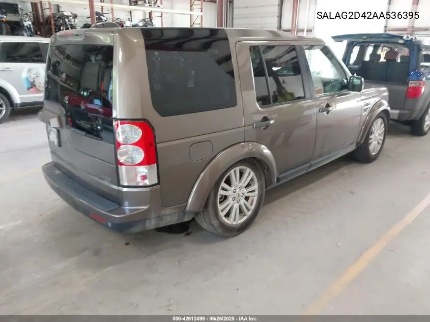 2010 Land Rover Lr4 VIN: SALAG2D42AA536395 Lot: 42612499