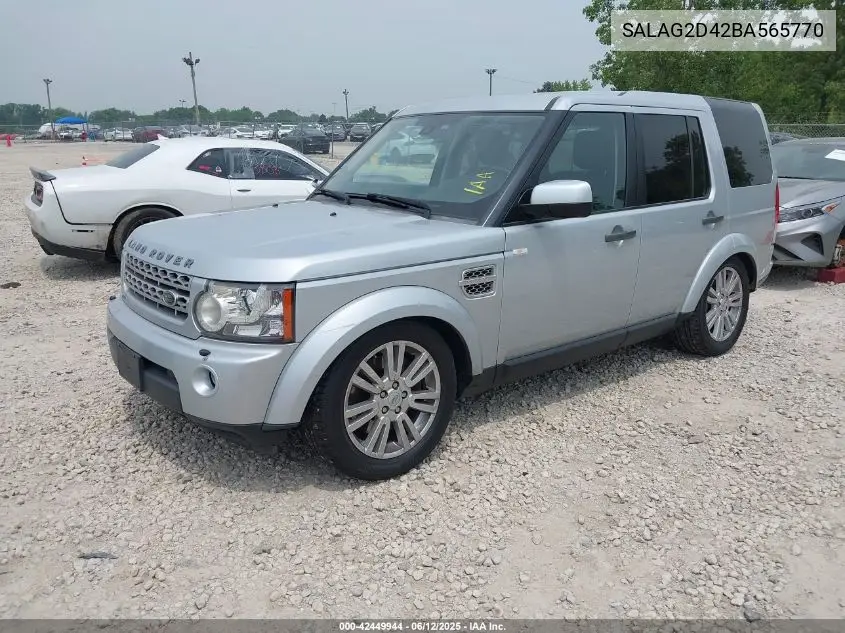 2011 Land Rover Lr4 VIN: SALAG2D42BA565770 Lot: 42449944
