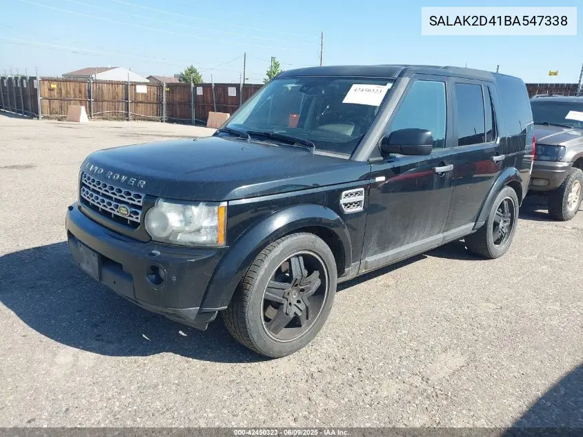 2011 Land Rover Lr4 VIN: SALAK2D41BA547338 Lot: 42450323