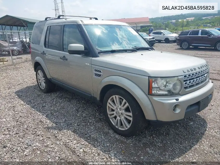 2011 Land Rover Lr4 VIN: SALAK2D45BA595828 Lot: 42472436