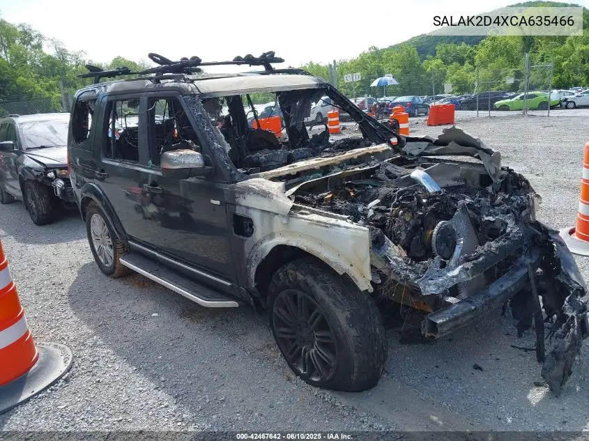 2012 Land Rover Lr4 VIN: SALAK2D4XCA635466 Lot: 42467642