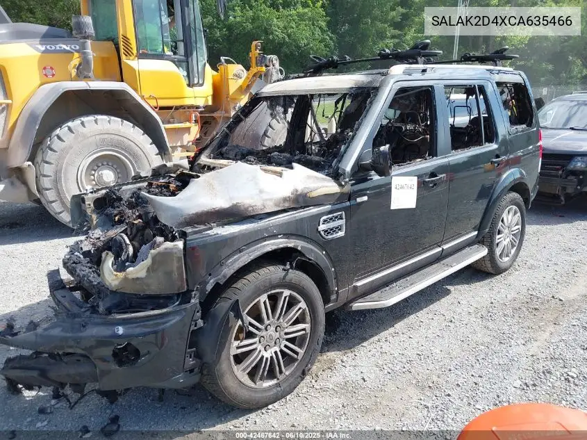 2012 Land Rover Lr4 VIN: SALAK2D4XCA635466 Lot: 42467642