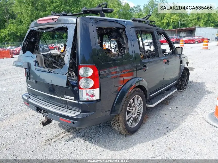 2012 Land Rover Lr4 VIN: SALAK2D4XCA635466 Lot: 42467642