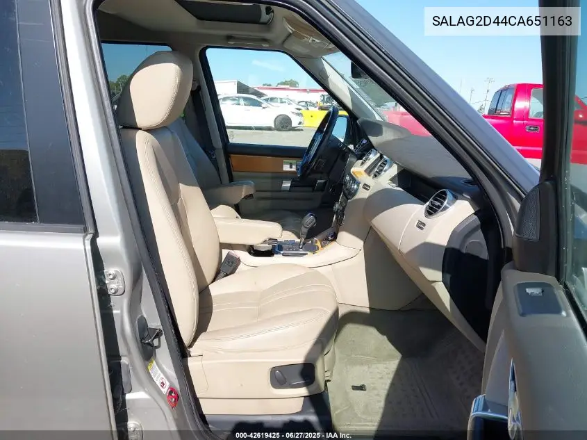 2012 Land Rover Lr4 VIN: SALAG2D44CA651163 Lot: 42619425