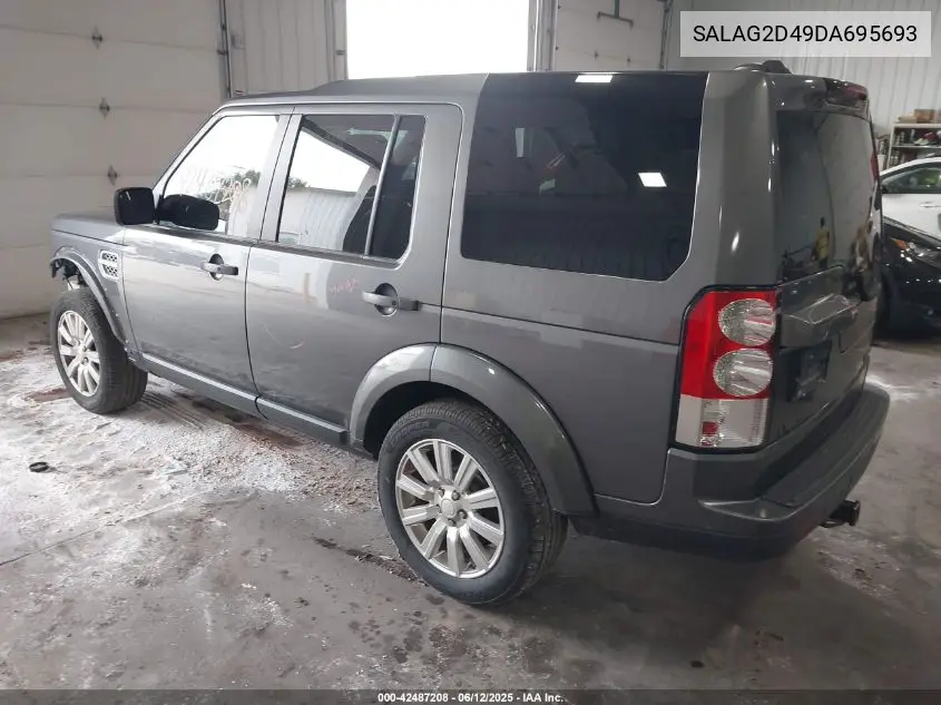 2013 Land Rover Lr4 VIN: SALAG2D49DA695693 Lot: 42487208