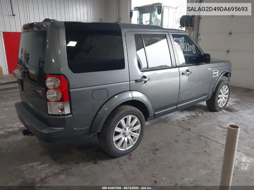 2013 Land Rover Lr4 VIN: SALAG2D49DA695693 Lot: 42487208
