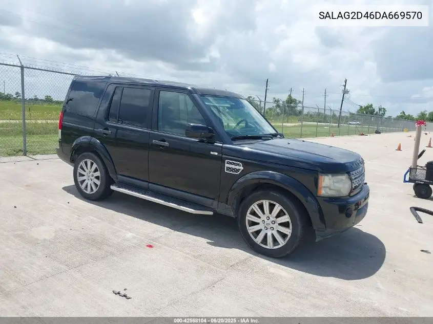 2013 Land Rover Lr4 VIN: SALAG2D46DA669570 Lot: 42568104