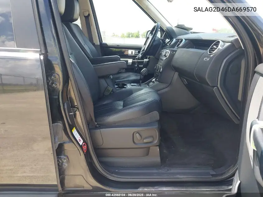 2013 Land Rover Lr4 VIN: SALAG2D46DA669570 Lot: 42568104