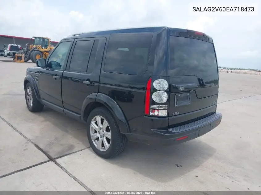 2014 Land Rover Lr4 VIN: SALAG2V60EA718473 Lot: 42421231