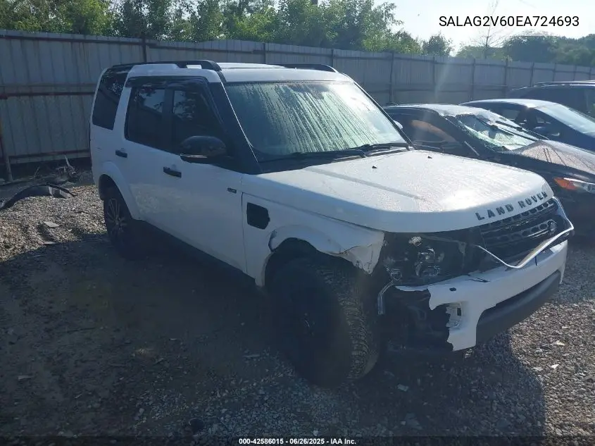 2014 Land Rover Lr4 VIN: SALAG2V60EA724693 Lot: 42586015