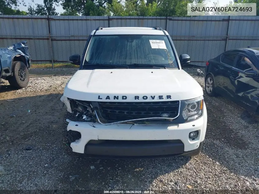 2014 Land Rover Lr4 VIN: SALAG2V60EA724693 Lot: 42586015
