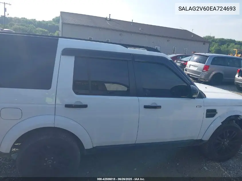 2014 Land Rover Lr4 VIN: SALAG2V60EA724693 Lot: 42586015